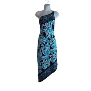 Cache Off the Shoulder Angle Dress